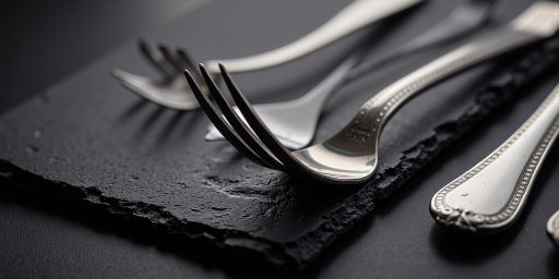 知名餐饮品牌logo，红色配色，餐具图案